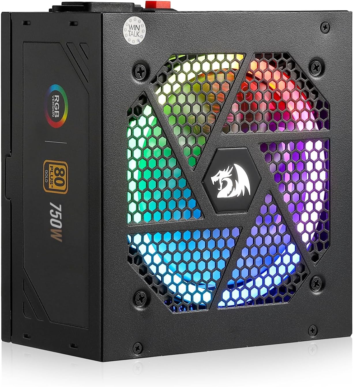 image:imageRedragon PSU017 80 Platinum 1000 Watt ATX 30 amp PCIe 50 Fully Modular Gaming Power Supply 80 Plus Certified 100 Japanese Capacitors amp Low Noise SmartECO Fan Fully Modular w12VHPWR CableATX Gold BK RGB