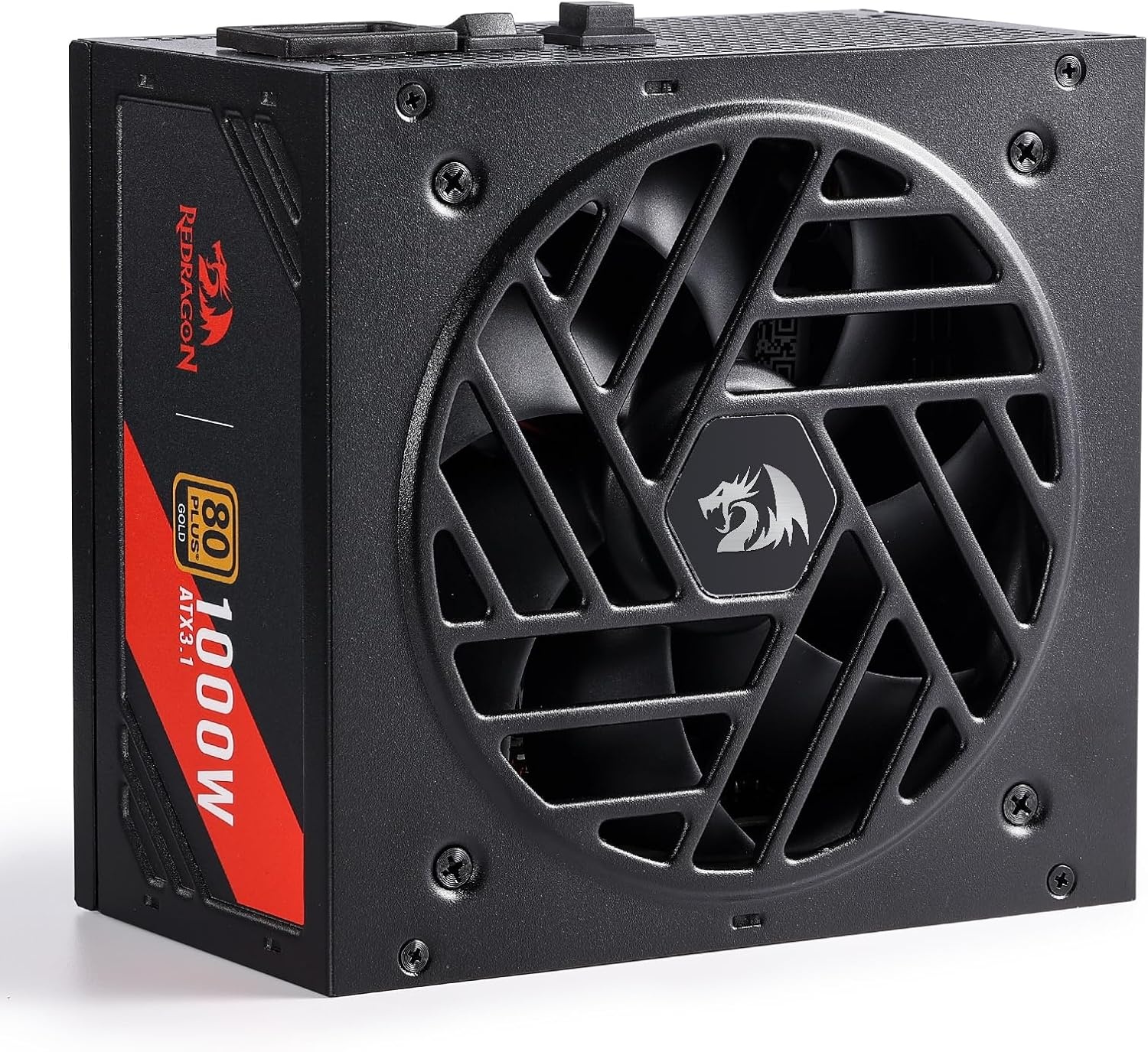 image:imageRedragon PSU017 80 Platinum 1000 Watt ATX 30 amp PCIe 50 Fully Modular Gaming Power Supply 80 Plus Certified 100 Japanese Capacitors amp Low Noise SmartECO Fan Fully Modular w12VHPWR CableATX 31 Gold BK