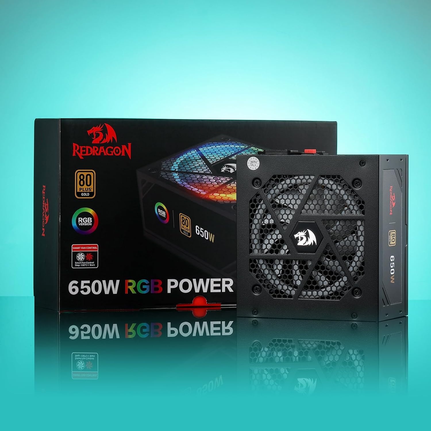 image:imageRedragon PSU017 80 Platinum 1000 Watt ATX 30 amp PCIe 50 Fully Modular Gaming Power Supply 80 Plus Certified 100 Japanese Capacitors amp Low Noise SmartECO Fan Fully Modular w12VHPWR CableATX Gold BK RGB
