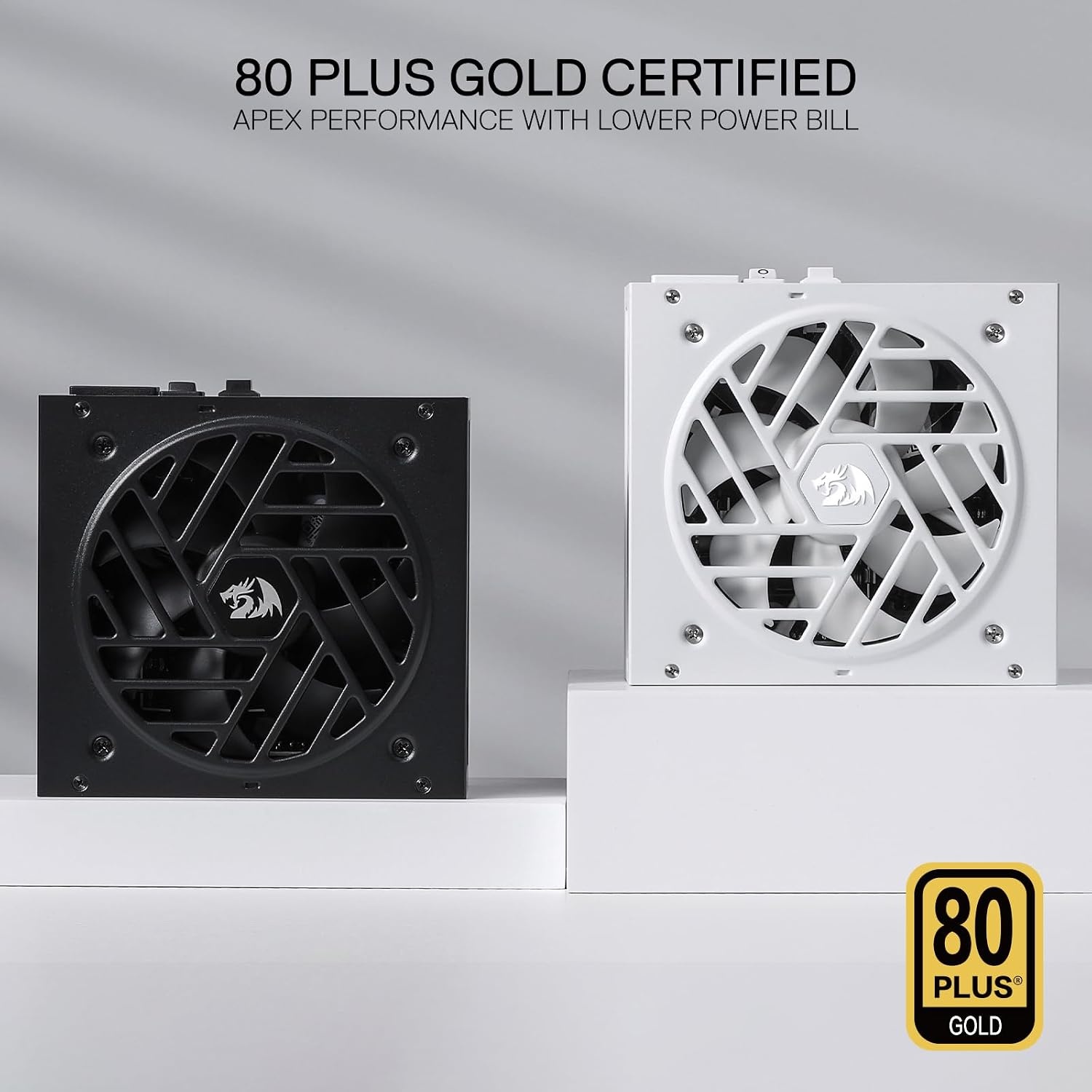 image:imageRedragon PSU017 80 Platinum 1000 Watt ATX 30 amp PCIe 50 Fully Modular Gaming Power Supply 80 Plus Certified 100 Japanese Capacitors amp Low Noise SmartECO Fan Fully Modular w12VHPWR CableATX 31 Gold WT