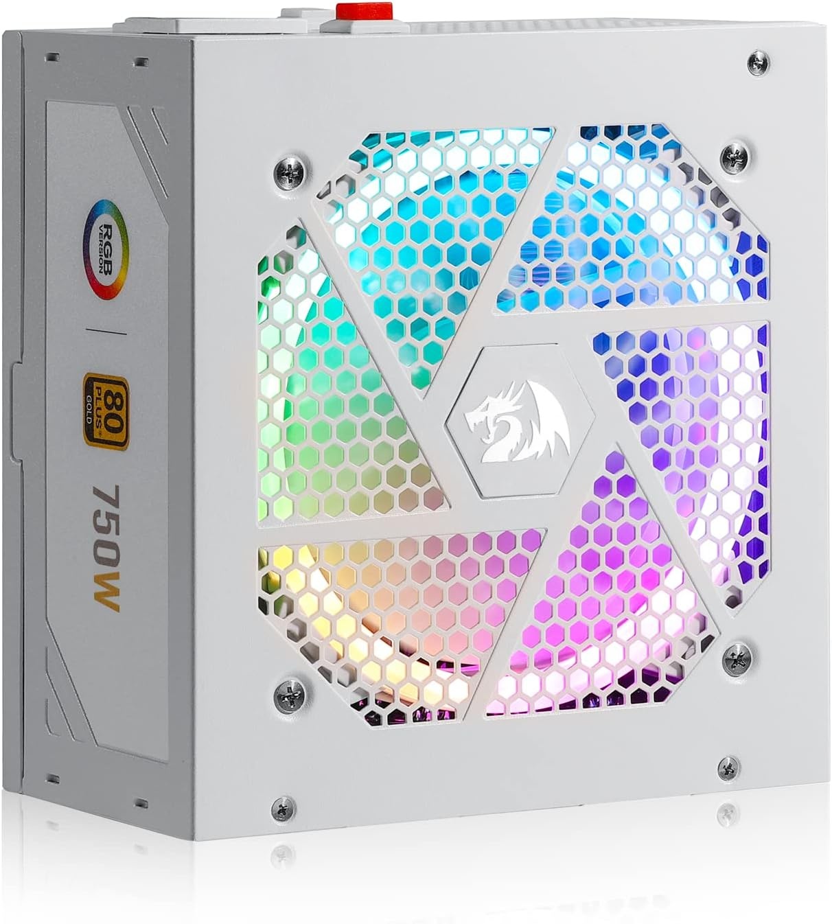 image:imageRedragon PSU017 80 Platinum 1000 Watt ATX 30 amp PCIe 50 Fully Modular Gaming Power Supply 80 Plus Certified 100 Japanese Capacitors amp Low Noise SmartECO Fan Fully Modular w12VHPWR CableATX Gold WT RGB