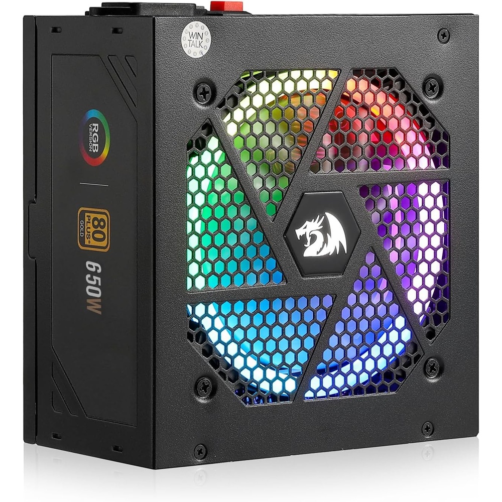 image:imageRedragon PSU017 80 Platinum 1000 Watt ATX 30 amp PCIe 50 Fully Modular Gaming Power Supply 80 Plus Certified 100 Japanese Capacitors amp Low Noise SmartECO Fan Fully Modular w12VHPWR CableATX Gold BK RGB