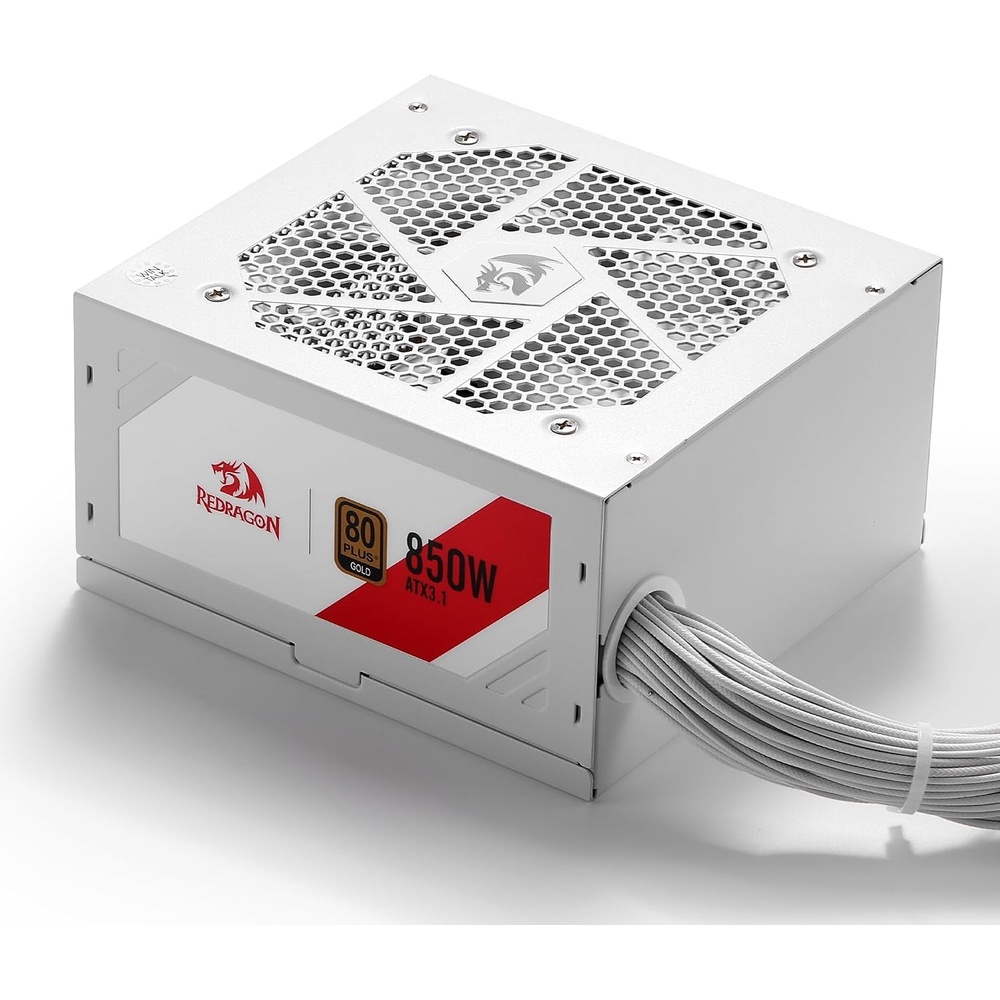 image:imageRedragon PSU017 80 Platinum 1000 Watt ATX 30 amp PCIe 50 Fully Modular Gaming Power Supply 80 Plus Certified 100 Japanese Capacitors amp Low Noise SmartECO Fan Fully Modular w12VHPWR CableATX 31 Gold WT NonModular