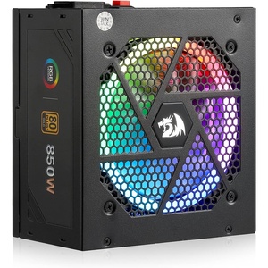 Redragon PSU017 80+ Platinum 1000 Watt ATX 3.0 & PCIe 5.0 Fully Modular Gaming Power Supply, 80 Plus Certified, 100% Japanese Capacitors & Low Noise Smart-ECO Fan, Fully Modular w/12VHPWR Cable(ATX 3.1 Gold BK RGB)