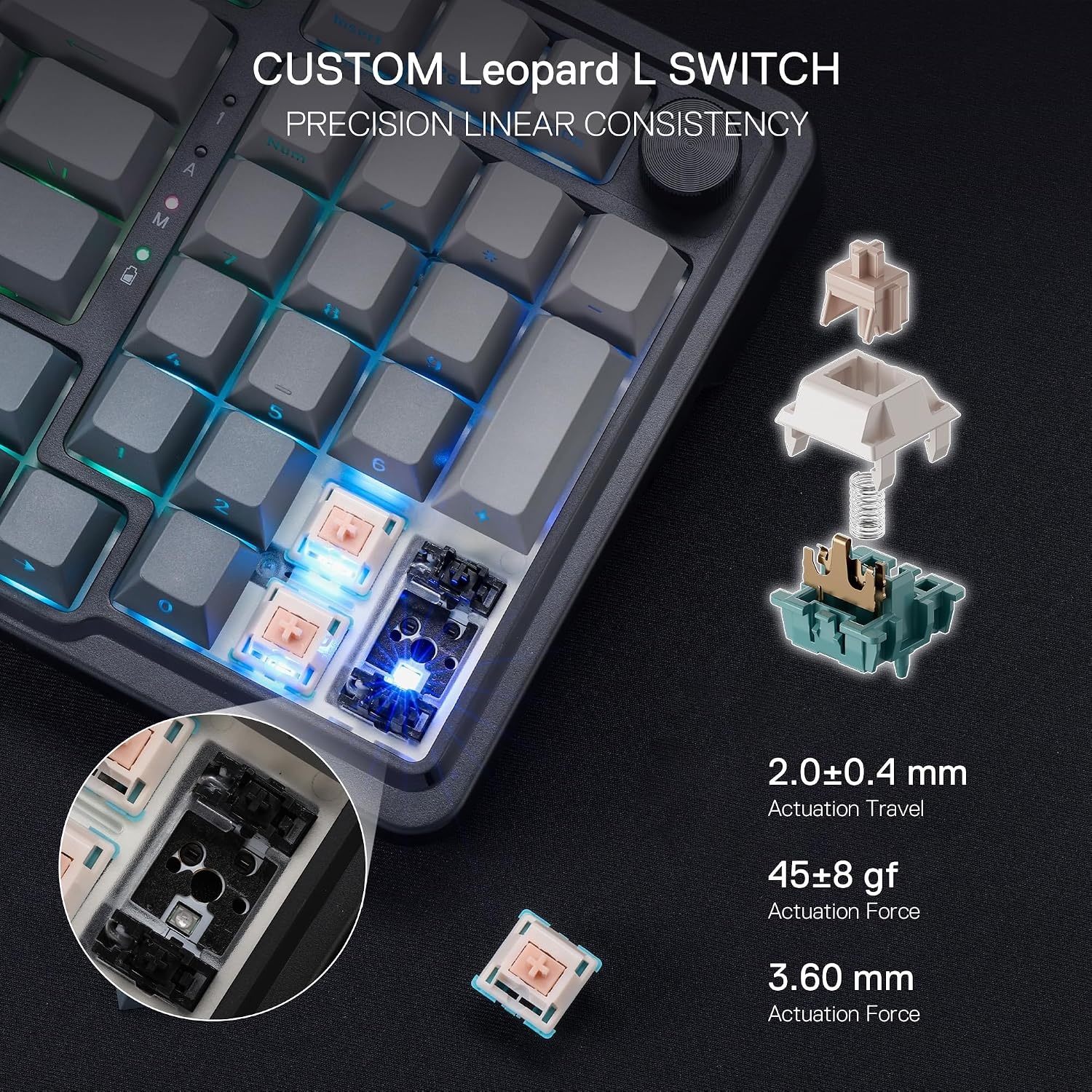 image:imageRedragon K686 PRO Wireless RGB Gasket Gaming Keyboard DyeSub Anime KeycapConcrete Jungle