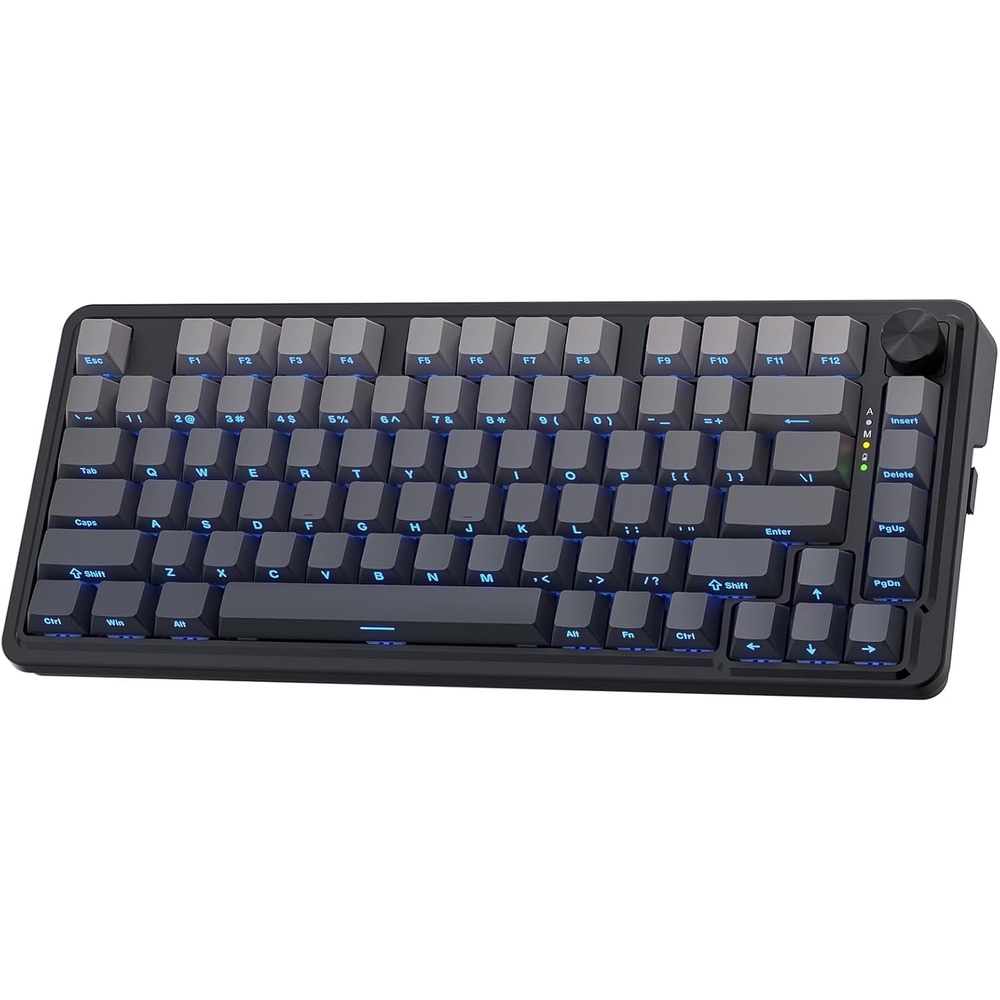 image:imageRedragon K673 PRO Wireless 81Key RGB Gasket Gaming Keyboard Scroll KnobConcrete Jungle