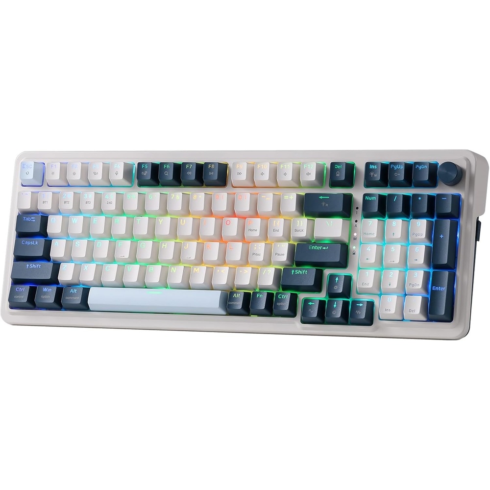 image:imageRedragon K686 PRO Wireless RGB Gasket Gaming Keyboard DyeSub Anime KeycapBlue Himmel
