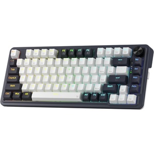 Redragon K673 PRO Wireless 81-Key RGB Gasket Gaming Keyboard, Scroll Knob(Abyssal Blue)