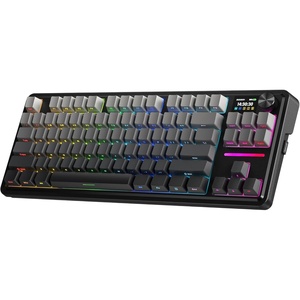 Redragon K707 PRO SE 80% Wireless Gasket RGB Gaming Keyboard, 3-Modes 87 Keys TKL Anime Mechanical Keyboard w/Hot-Swap Socket, Dye-Sub PBT Keycaps & 5-Layer Noise Dampening, Custom Linear Switch(Concrete Jungle (LCD Screen))